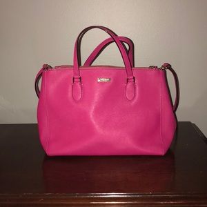 Kate Spade fuchsia handbag purse. Like new!!